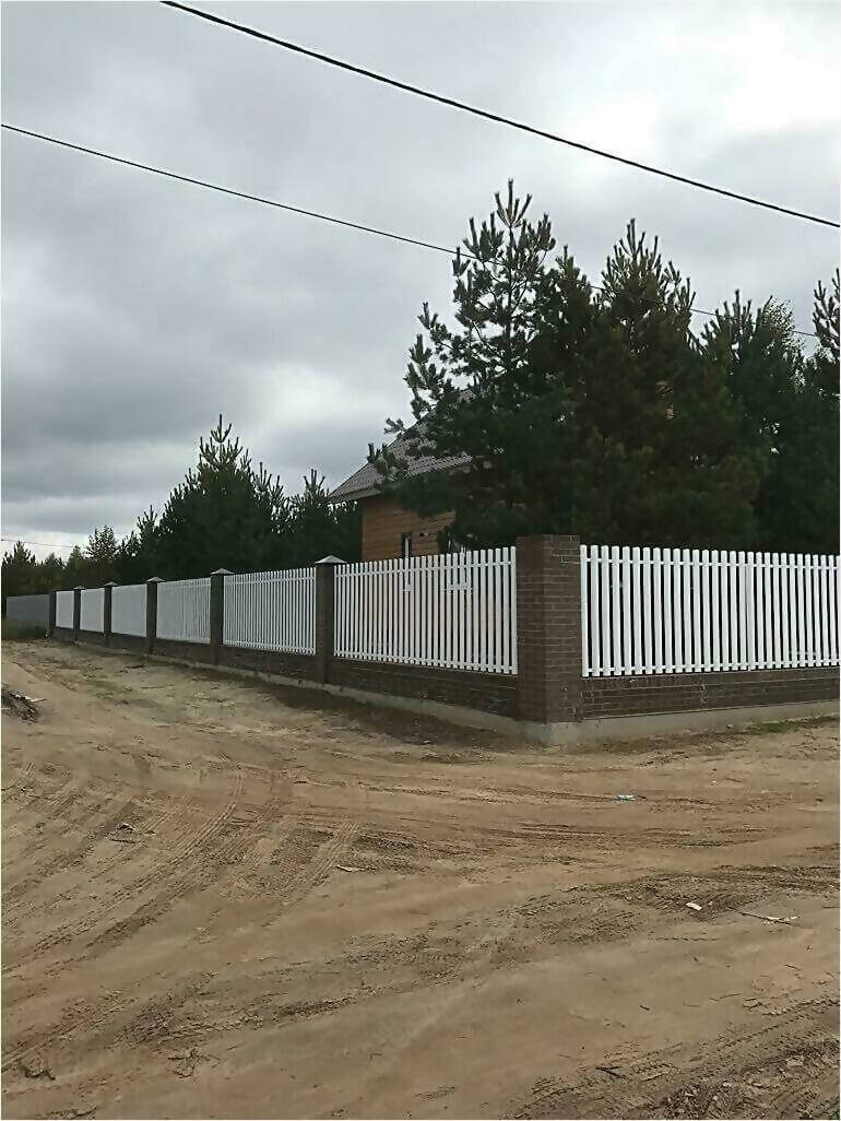 забор из штакетника 95м фото5 в Вологде