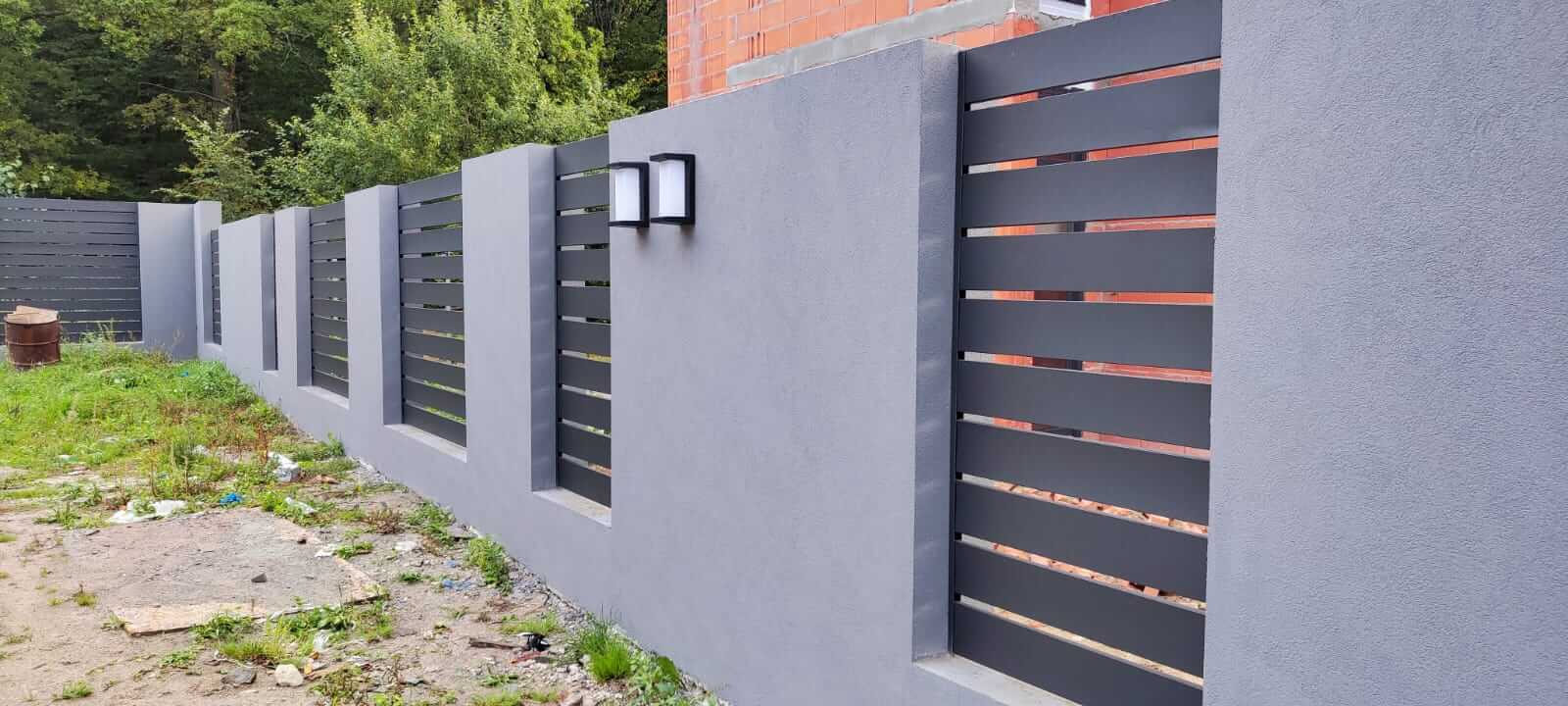 забор из металлопланкена RAL7024 Серый Графит МАТТЕ фото6 в Вологде