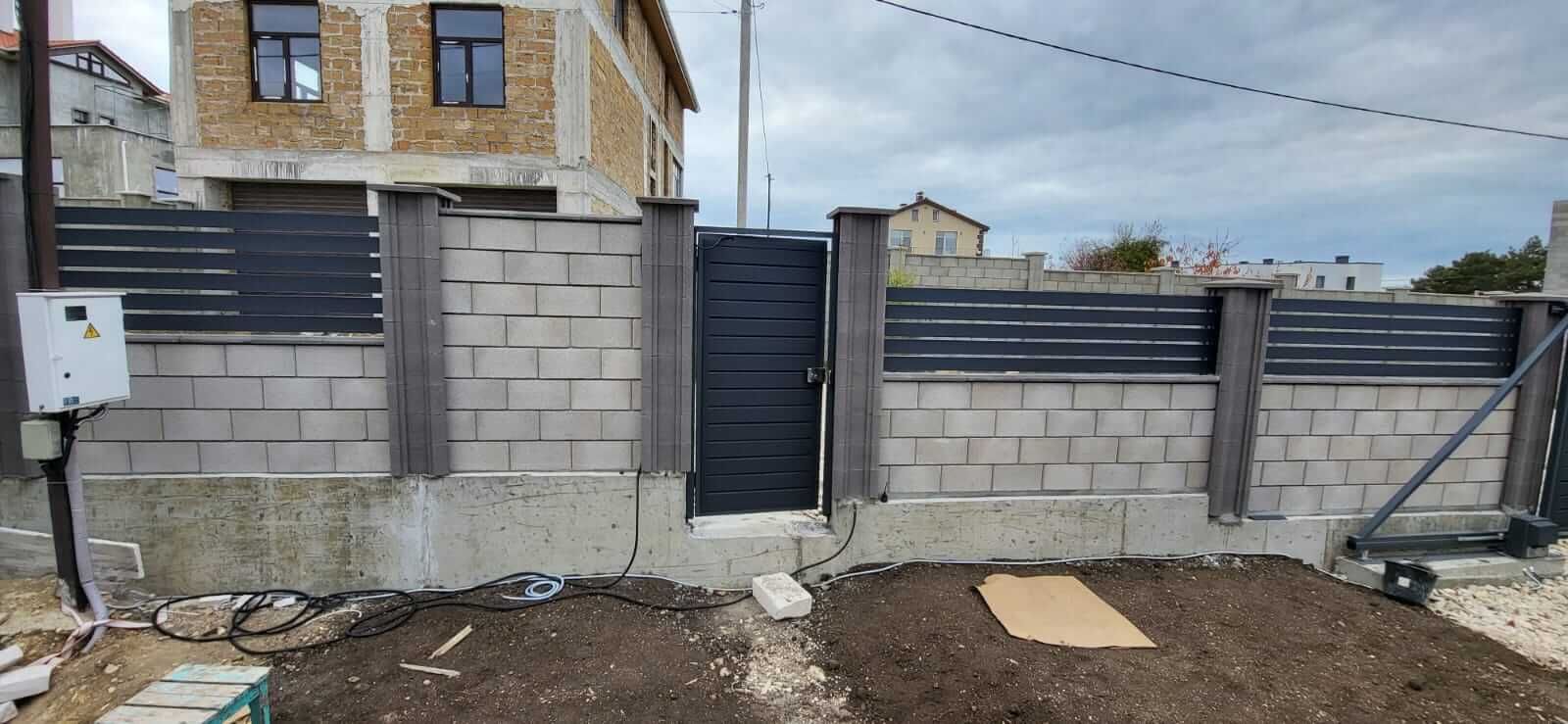 Забор-ранчо из металлопланкена 28м RAL7024 Серый Графит МАТТЕ фото 6 в Вологде