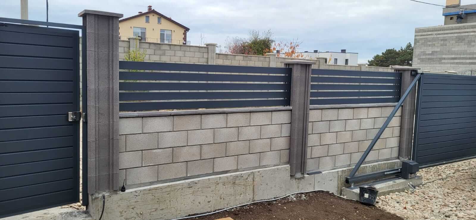 Забор-ранчо из металлопланкена 28м RAL7024 Серый Графит МАТТЕ в Вологде