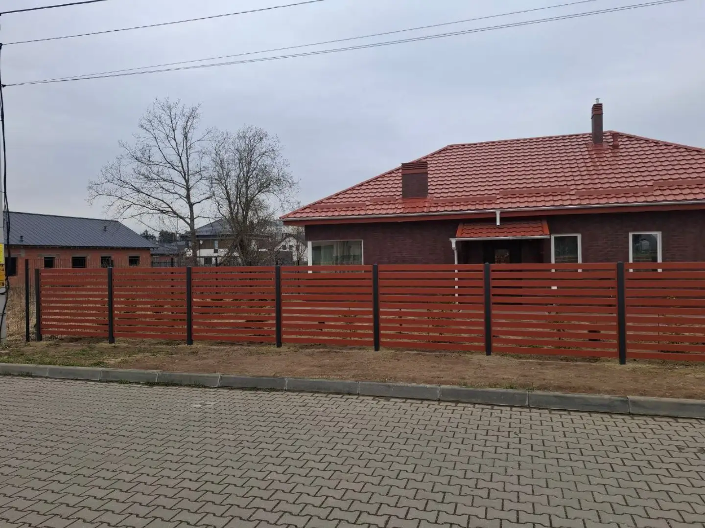 Забор-ранчо из металлопланкена 18м RAL8004 Терракотовый фото 3 в Вологде